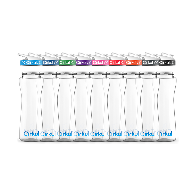 22oz. Plastic Bottle & Comfort Grip Lid B31
