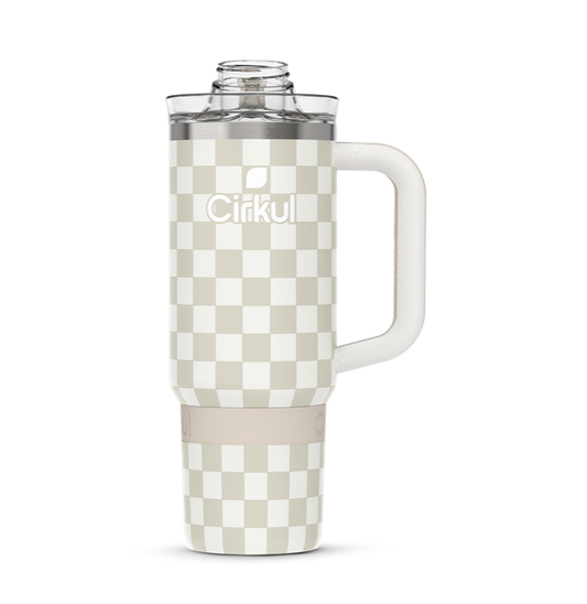 Limited Edition: 30oz. Taupe Tartan Travel StrawSip™ Tumbler E3Y