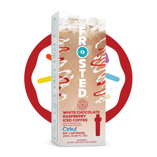Frosted White Chocolate Raspberry Iced Coffee B6I
